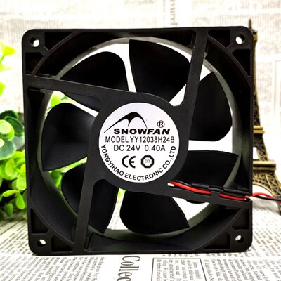 SNOWFAN 12cm厘米 12038 24v 0.40A散热风扇焊机风机 YY12038H24B