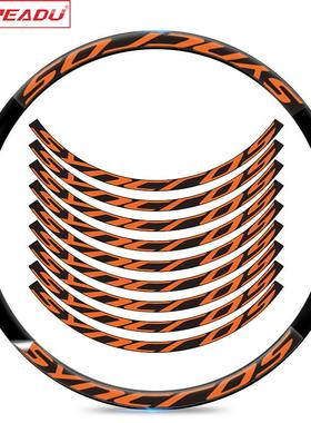 山地车SYNCROS 轮组贴纸自行车装饰刀圈贴纸个性防水防晒车贴