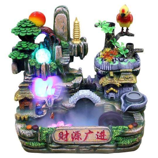 流水招财喷泉家居室内桌面加湿器假山盆景配件风车转水球招财摆件,3C数码配件,USB多功能数码宝,淘宝优惠券,粉丝福利购,淘宝优惠卷