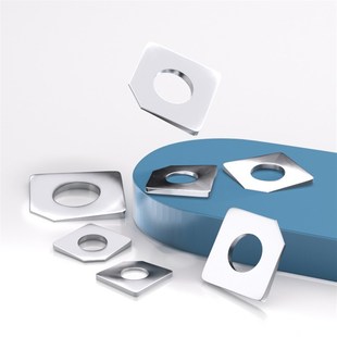 304 M30 316不锈钢方斜平垫片缺角垫圈GB853方垫M6M8M10M12M16M20