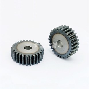 平面碳钢1.5模38齿圆柱直齿轮金属高频淬火热处理1.5m38T正齿轮B