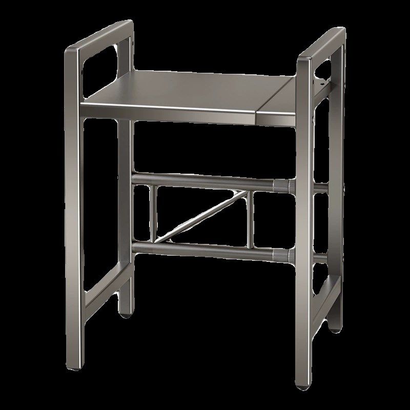 德国厨房微波炉置物架家用多功能可伸缩桌面烤箱电饭煲一体收纳架