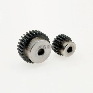 凸台碳钢0.8模70齿圆柱直齿轮传动件高温淬火0.8m70T米客商城 B型