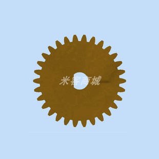 铜齿轮D孔0.6模10t 160齿圆柱直齿轮米克模型微型精密0.6m半圆孔