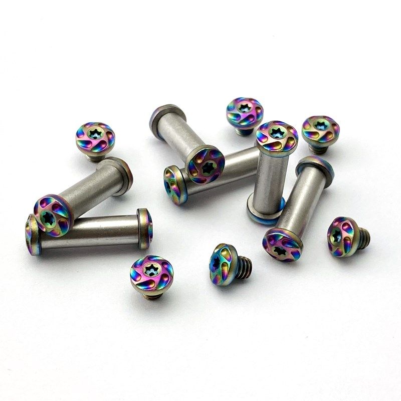 CNC刀柄不锈钢刀柄对锁扣螺丝钉 折叠刀主轴螺丝DIY刀具折刀配件