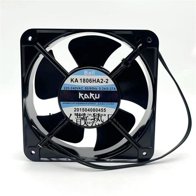 全新KAKU卡固KA1806HA2-2 220V18060 电柜耐用轴流散热风扇0.24A