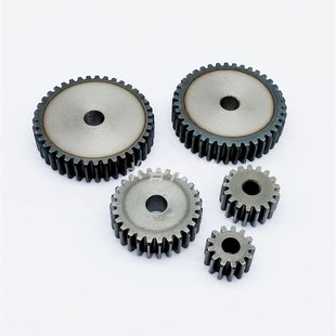 平面碳钢1模36齿圆柱直齿轮高频淬火热处理米客A型1m36T正齿轮