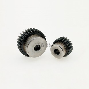 凸台碳钢0.6模圆柱直齿轮传动件模型微型精密孔F B型