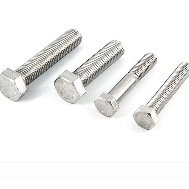 DIN933/DIN931不锈钢304外六角螺丝螺栓螺钉M4M5M6M8M10M12M16M20