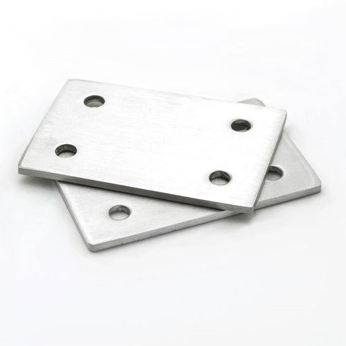 304不锈钢平角码一字角码直片钢片180度直码角码家具固定连接件