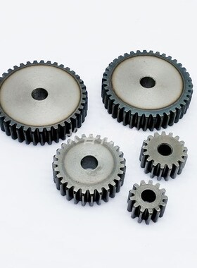 平面碳钢1模44齿圆柱直齿轮高频淬火热处理米客A型1m44T正齿轮