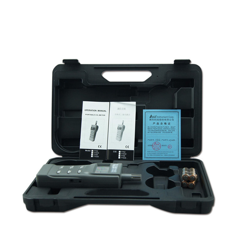 台湾衡欣 AZ77535 二氧化碳检测仪 温湿度露点 CO2测试仪带报警