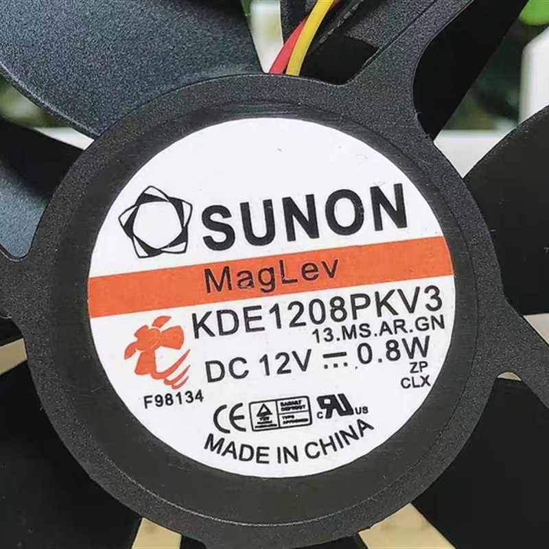 SUNON建准 KDE1208PKV3 8CM 12V 0.8W 8020 超静音磁悬浮散热风扇