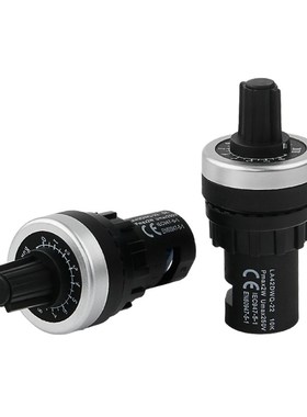 WIW22S电位器变频器 精密调速器1K 2K 5K 10K20K50K刻度盘旋钮帽