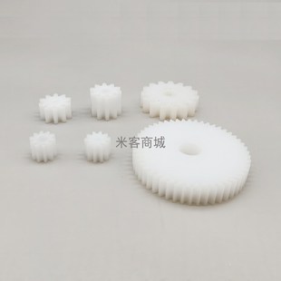 平面pom塑料1.5模圆柱直齿轮传动件模型小模数 A型孔F