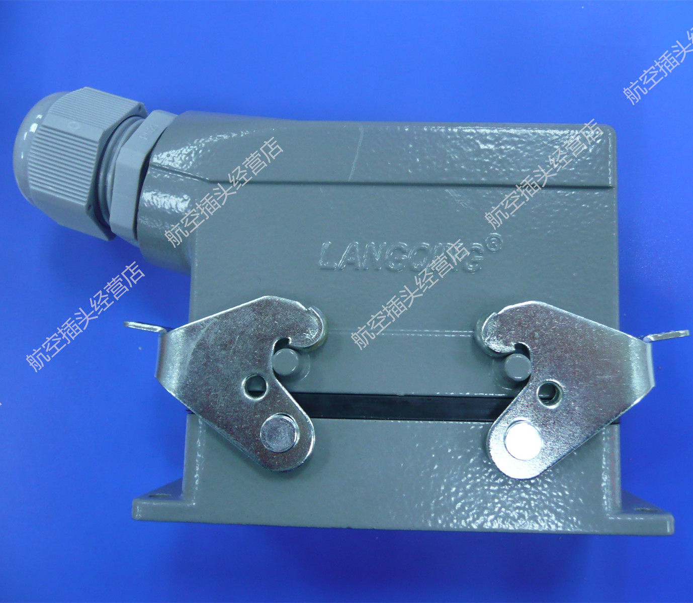 矩形插头 重载连接器 HE-048 48芯 热流道插头接插件 侧出线