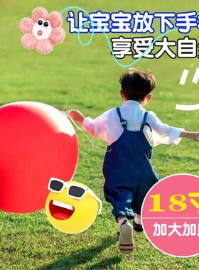 【下单立减50】18寸大气球加厚儿童拍球户外汽车防虫网玩具KF