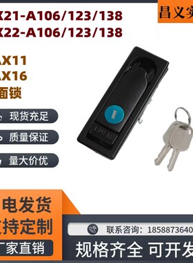 XAX11/16/21/22-A106/123/138防水平面锁 按压转动机箱机柜防尘