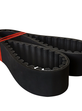 橡胶开口同步带皮带htd5M8MS5MS8M3M机器XL耐磨LH型传动双面齿形