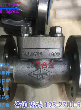 H44W-F20/CN7M/CX2MW高温法兰止回阀20号合金耐磨耐腐蚀特材阀门