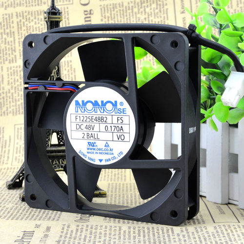 原装 NONOISE 48V0.17A 12CM 12025 工业电源散热风扇 F1225E48B2