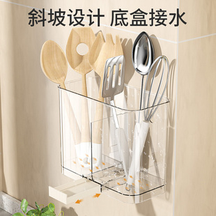 筷笼家用沥水沥水式厨房筷子筒餐具收纳盒置物架筷笼子筷桶筷篓子
