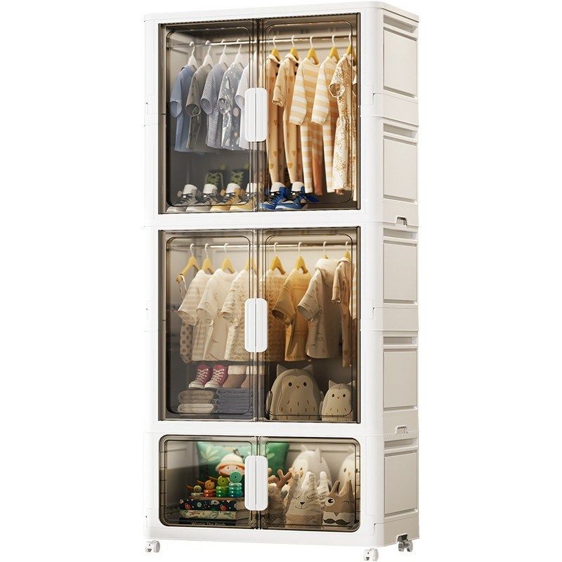 免安装衣服收纳柜卧室儿童衣柜塑料宝宝衣橱家用婴儿衣物储物柜子