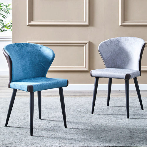 简约现代餐椅家用北欧靠背椅子轻奢书桌椅书房休闲凳子酒店洽谈椅