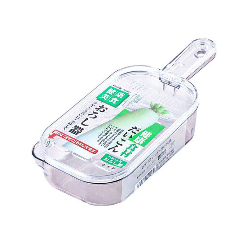 日本进口宝宝辅食磨泥器水果土豆研磨器厨房搓泥器厨房碎姜器带盖