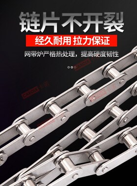 304不锈钢双节距4分56分1寸大小滚珠链条C208B210A212A216AL224AL