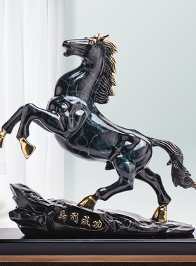 全铜马摆c件彩铜马到成功客厅书房办公室玄关招财装饰品商务礼品