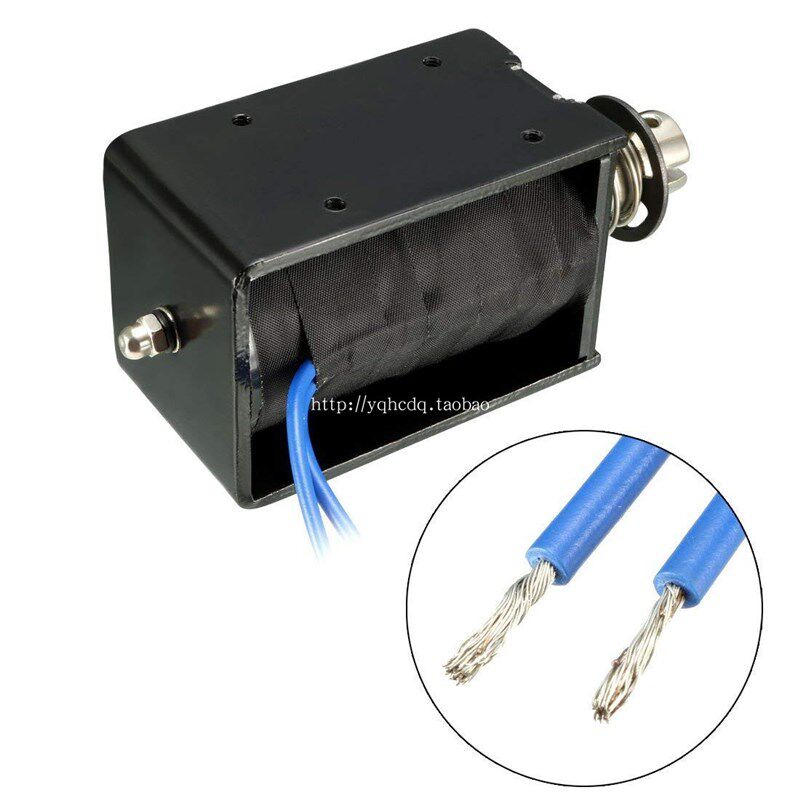 框架式推拉式直流电磁铁JF-1578B 12V 24V 15mm 5KG 推拉式电磁铁