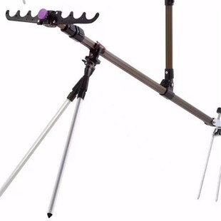 多功能鱼竿支架钓鱼竿支架 2.1米钓鱼箱钓椅双炮台地插