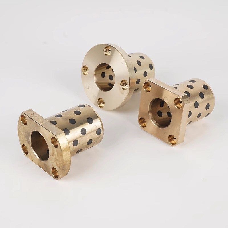 MISIMI切边法兰 铜合金无油衬套 MPTNP6 8 10 12 16 20 25 30-50