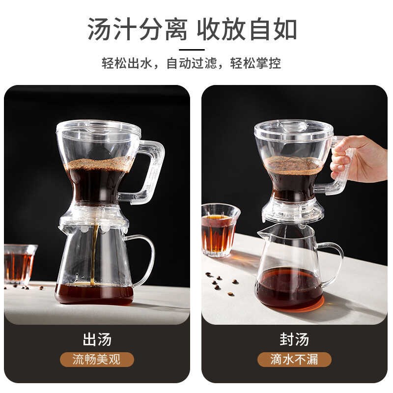 手冲咖啡壶套装家用滴滤式过滤杯冲泡分享壶咖啡器具可印logo定制