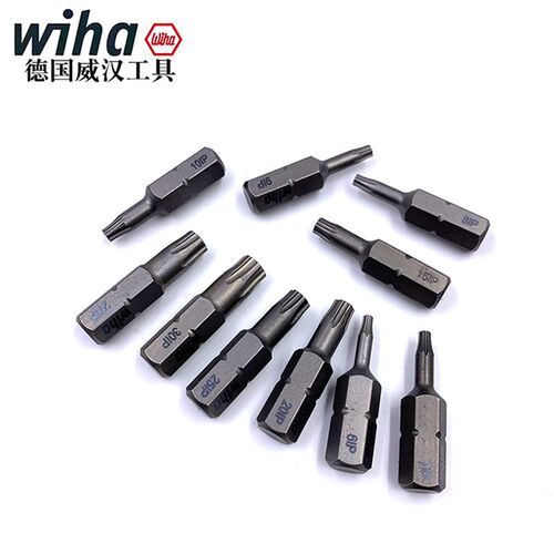 德国wiha威汉7016Z进口加强星型批头1/4梅花螺丝批咀6 8 10IP15IP
