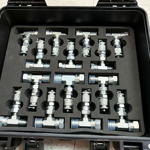 挖掘机压力表测压表套装压力检测仪液压油压测压盒先导泵挖机仪表