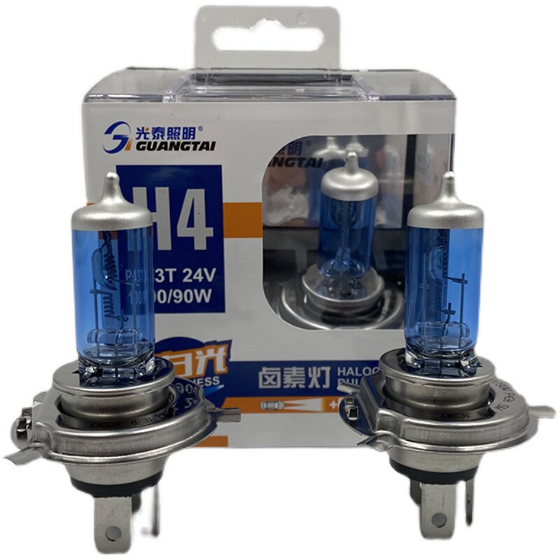 12-24V光泰汽车灯泡H1H3H4H7货车照明远近雾灯泡原车卤素光泰照明