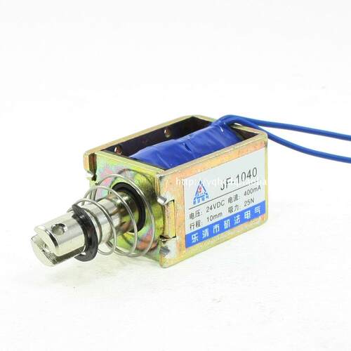 直流框架推拉式电磁铁JF-1040B DC12V 24 吸力25N  行程10MM