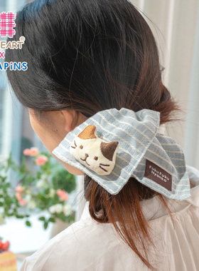 联名HAPiNS大肠发圈女丸子头夏季头绳绿色皮筋日系2025新款发饰