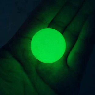 包邮夜明珠高亮度夜光球摆件直径3cm小夜光球送木底座荧光工艺