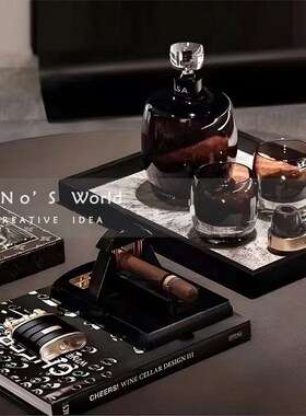 KINO奇诺客厅茶几摆件轻奢高级感装饰品L存酒器样板间飘窗吧台软