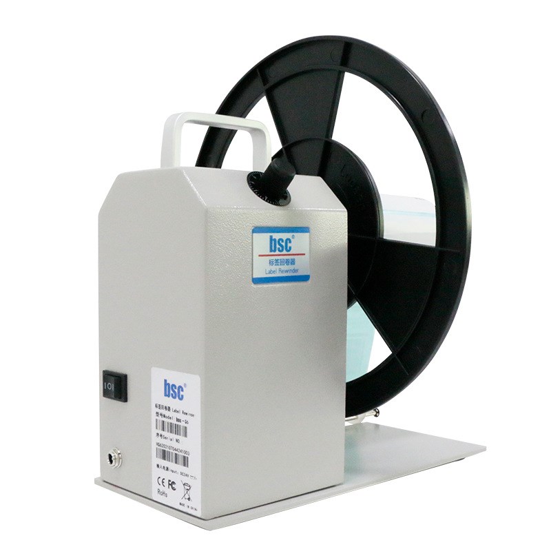 标签回卷器Q5/Q6条码纸回绕器自适应速度正反R双向可调速标签回卷