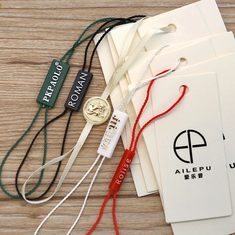 吊粒吊绳定做服装吊牌绳 子弹头吊绳 双插 衣服 标签吊粒订做服装