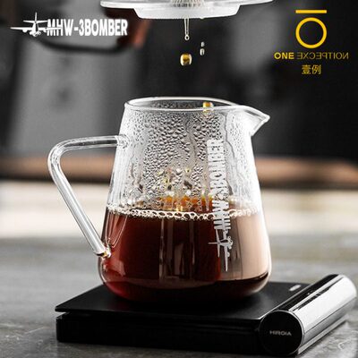 轰炸机MHW分享壶500ml 手冲咖啡滴漏hero云朵玻璃耐热泰摩KALITA