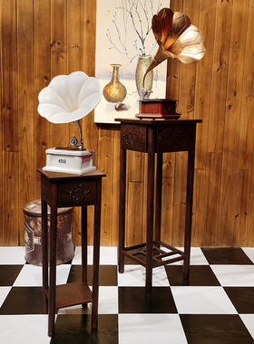 老式铁艺仿古复古唱片机 留声机 E摄影道具 模型家居装饰品摆件