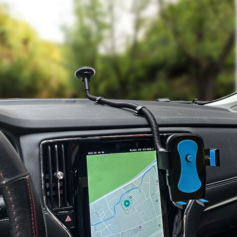 包邮50厘米百变可弯曲铝芯长杆车载手机导航仪R挡风玻璃吸盘支架