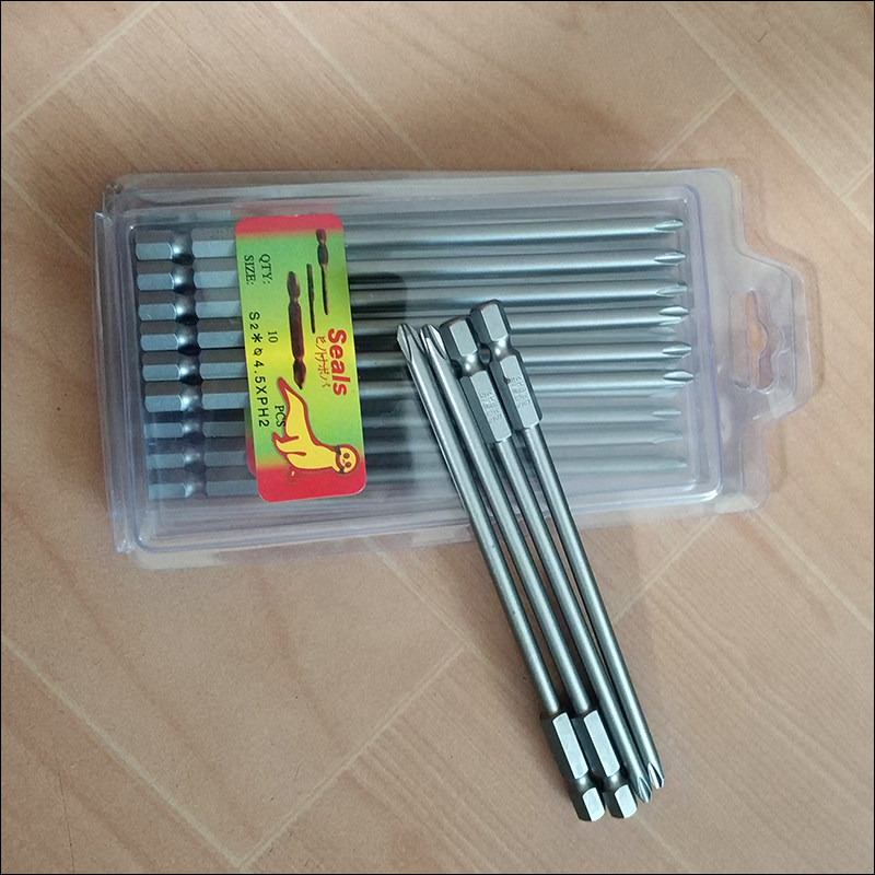 Seals十字电批风批电动螺丝批批头起子头120mm*4.5PH2/5PH2/6PH2