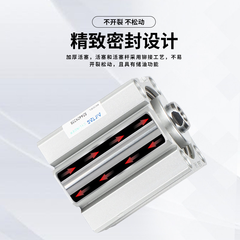 气缸SDA20X5X10X15X20X25X30X35X40X45X50X55X60X70X75SB-B外牙