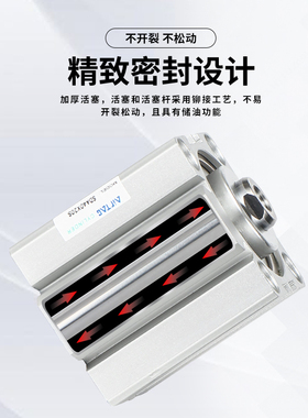 气缸SDA20X5X10X15X20X25X30X35X40X45X50X55X60X70X75SB-B外牙